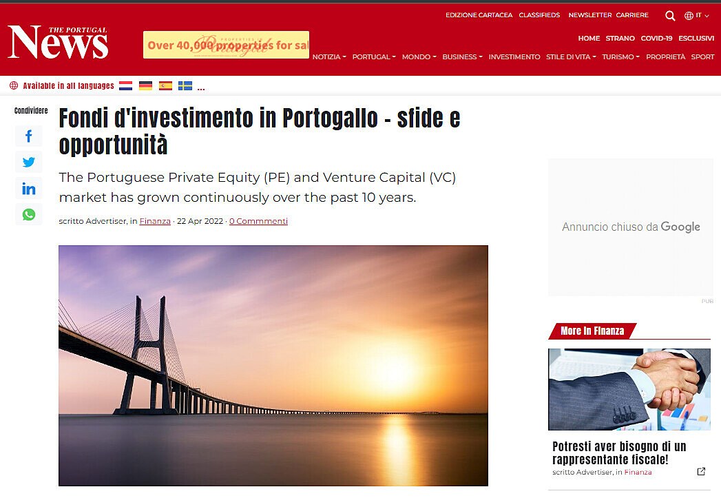 Fondi d'investimento in Portogallo - sfide e opportunit